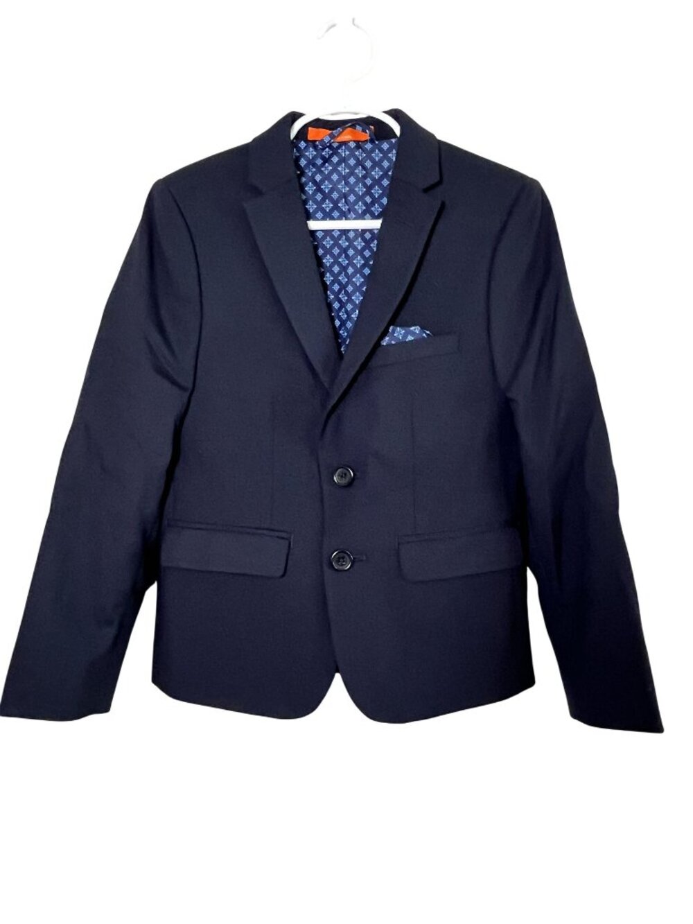 Tallia Neutral Blazer 6 Blue‎ Preppy Formal Wedding Luxury Sport Coat Classic